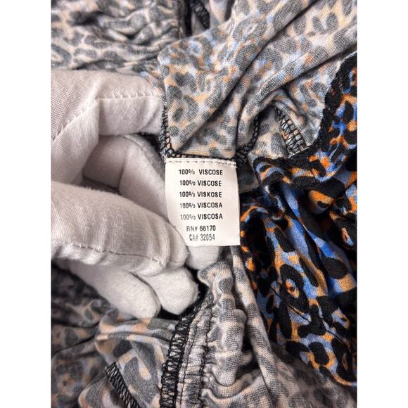 Anthropologie Top Medium Womens Blank London Leopard Print Long Sleeve Blouse - Picture 8 of 8